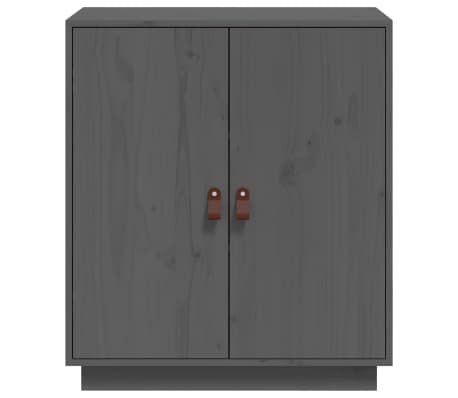 vidaXL Sideboard Grau 65,5x40x75 cm Massivholz Kiefer