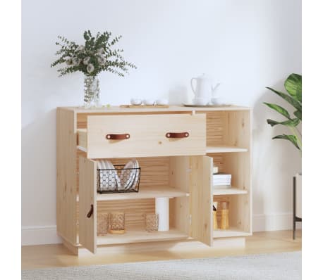 vidaXL Sideboard 98,5x40x75 cm Massivholz Kiefer