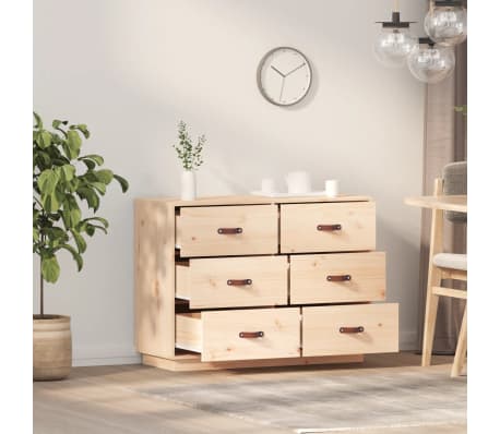 vidaXL Sideboard 100x40x75 cm Massivholz Kiefer