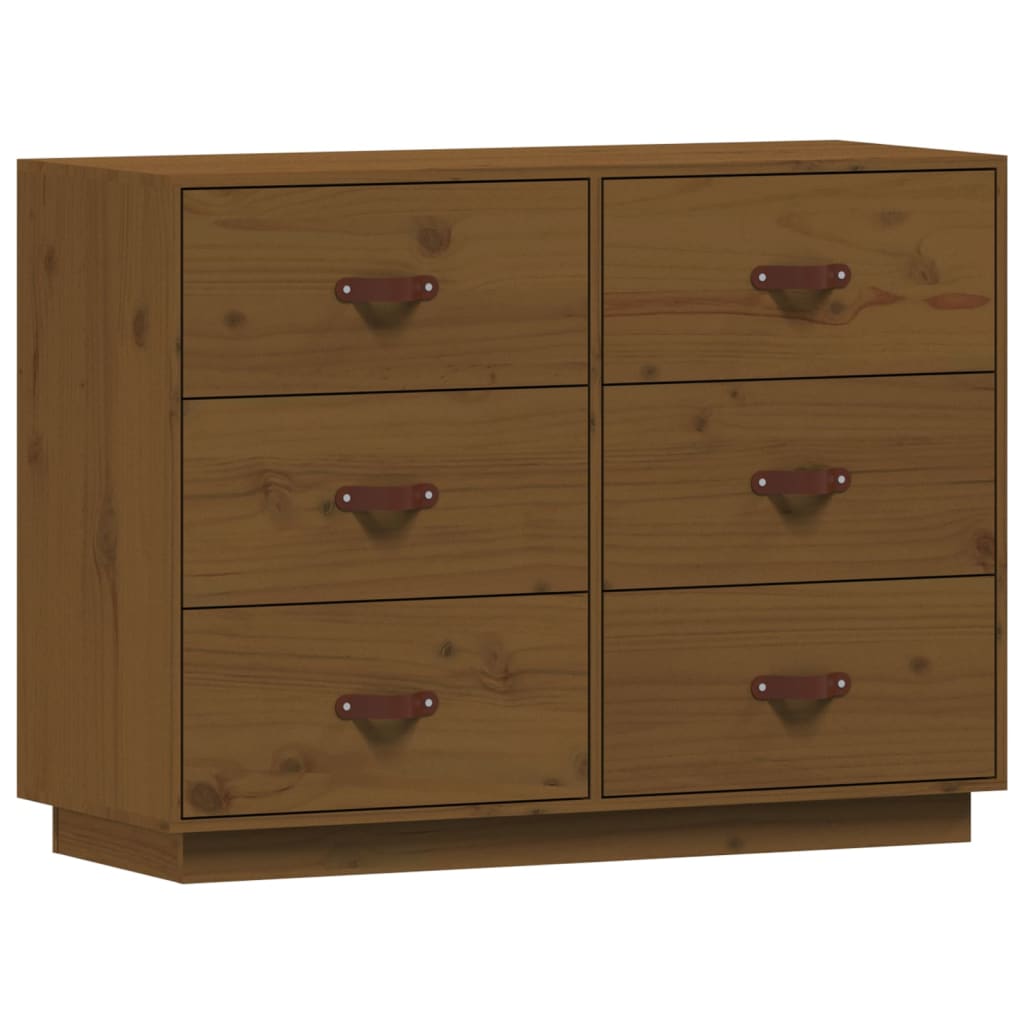 Thumbnail - vidaXL Sideboard Honigbraun 100x40x75 cm Massivholz Kiefer