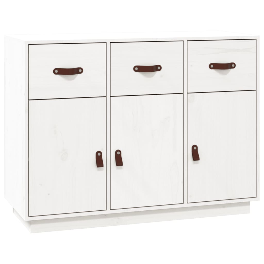 Thumbnail - vidaXL Sideboard Weiß 100x40x75 cm Massivholz Kiefer