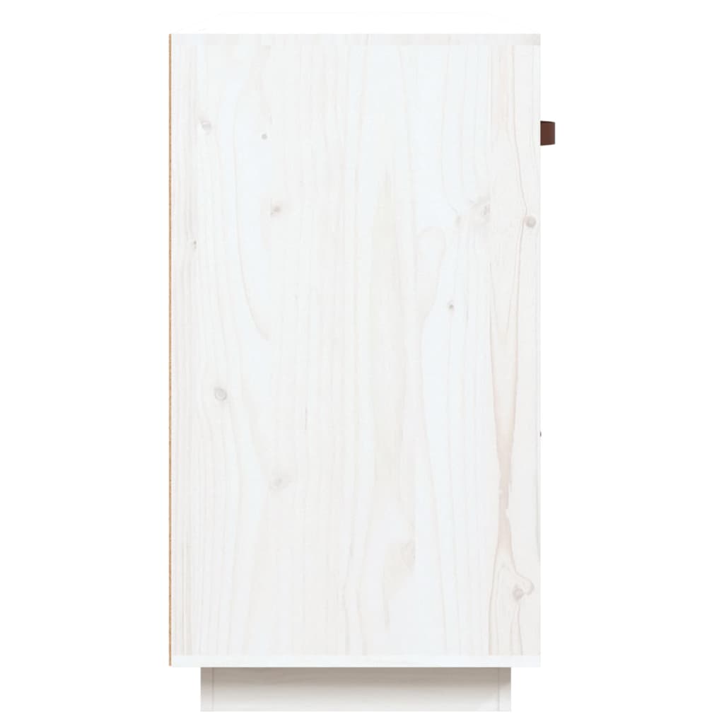 fehér tömör fenyőfa tálalószekrény 100 x 40 x 75 cm