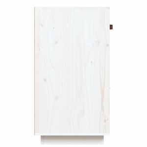 Příborník bílý 100 x 40 x 75 cm masivní borové dřevo - obrázek 7