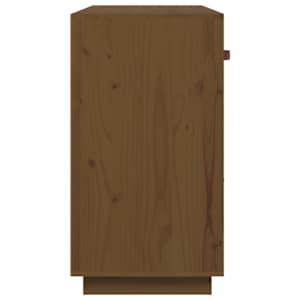 Příborník medově hnědý 100 x 40 x 75 cm masivní borové dřevo - obrázek 7