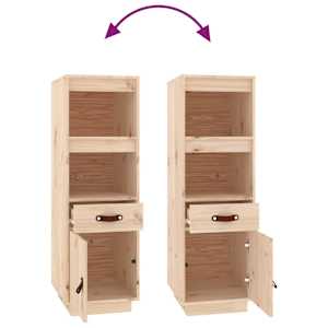 Skříň highboard 34 x 40 x 108,5 cm masivní borové dřevo - obrázek 8