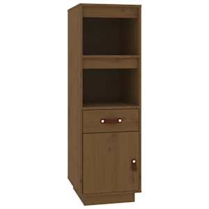 Skříň highboard medově hnědá 34x40x108,5 cm masivní borovice - obrázek 2