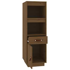 Skříň highboard medově hnědá 34x40x108,5 cm masivní borovice - obrázek 6