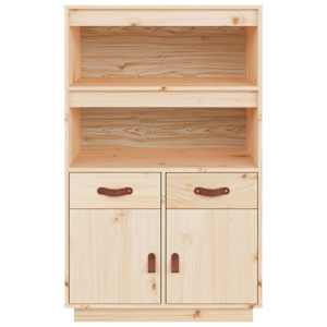Skříň highboard 67 x 40 x 108,5 cm masivní borové dřevo - obrázek 6