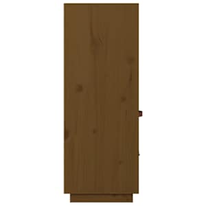 Skříň highboard medově hnědá 67x40x108,5 cm masivní borovice - obrázek 8