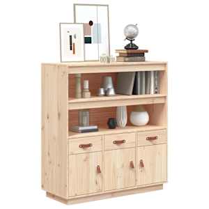 Skříň highboard 100x40x108,5 cm masivní borové dřevo - obrázek 4