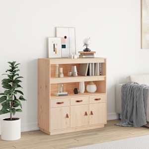 Skříň highboard 100x40x108,5 cm masivní borové dřevo - obrázek 1