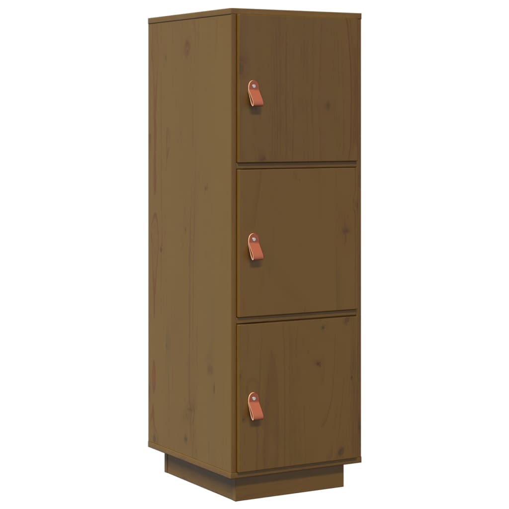 vidaXL Skříň highboard medově hnědá 34x40x108,5 cm masivní borovice