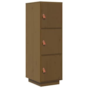 Skříň highboard medově hnědá 34x40x108,5 cm masivní borovice - obrázek 2