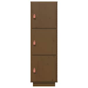 Skříň highboard medově hnědá 34x40x108,5 cm masivní borovice - obrázek 5