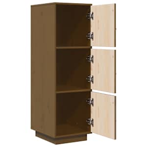 Skříň highboard medově hnědá 34x40x108,5 cm masivní borovice - obrázek 6