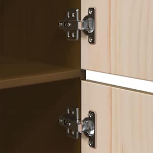 Skříň highboard medově hnědá 34x40x108,5 cm masivní borovice - obrázek 10