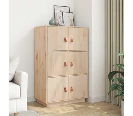 vidaXL Buffet haut 67x40x108,5 cm Bois massif de pin