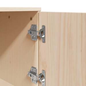 Skříň highboard 67 x 40 x 108,5 cm masivní borové dřevo - obrázek 9