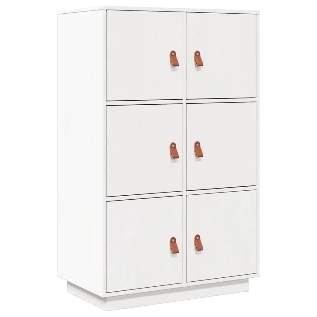 Thumbnail - vidaXL Highboard Weiß 67x40x108,5 cm Massivholz Kiefer