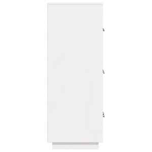 Skříň highboard bílá 67 x 40 x 108,5 cm masivní borové dřevo - obrázek 7