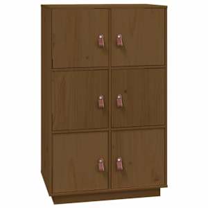 Skříň highboard medově hnědá 67x40x108,5 cm masivní borovice - obrázek 2