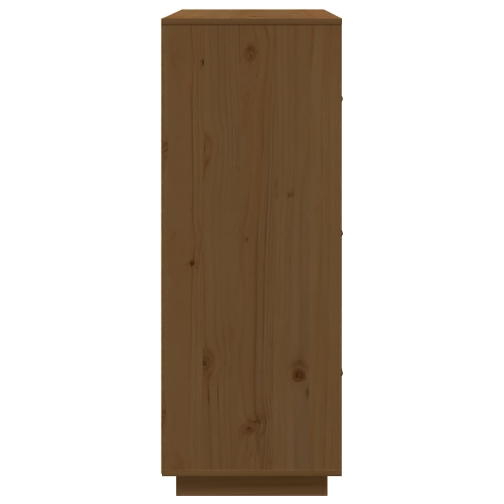 Highboard Honigbraun 67x40x108,5 cm Massivholz Kiefer | Stepinfit.de