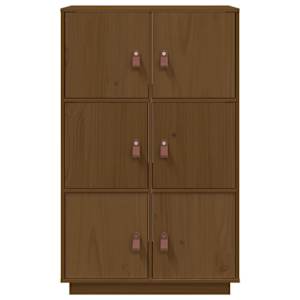 Skříň highboard medově hnědá 67x40x108,5 cm masivní borovice - obrázek 5