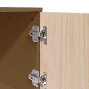 Skříň highboard medově hnědá 67x40x108,5 cm masivní borovice - obrázek 9