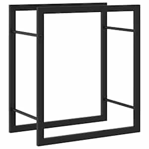 vidaXL k&uuml;ttepuude rest, mattmust, 50x28x56 cm, teras