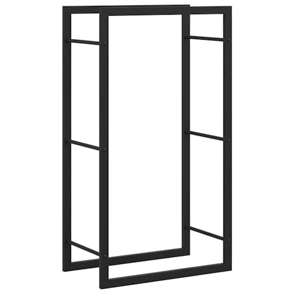 vidaXL k&uuml;ttepuude rest, mattmust, 50x28x94 cm, teras
