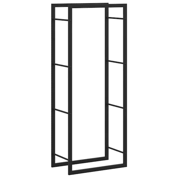 vidaXL k&uuml;ttepuude rest, mattmust, 50x28x132 cm, teras