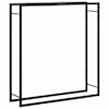 vidaXL k&uuml;ttepuude rest, mattmust, 110x28x116 cm, teras
