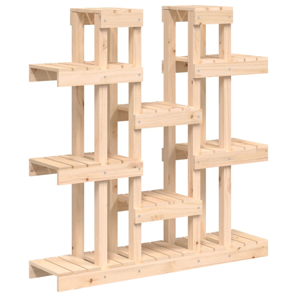 vidaXL Plantenstandaard 104,5x25x109,5 cm massief grenenhout