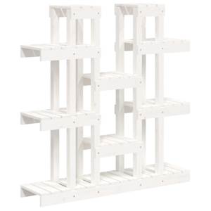 vidaXL taimealus, valge, 104,5 x 25 x 109,5 cm, m&auml;nnipuit