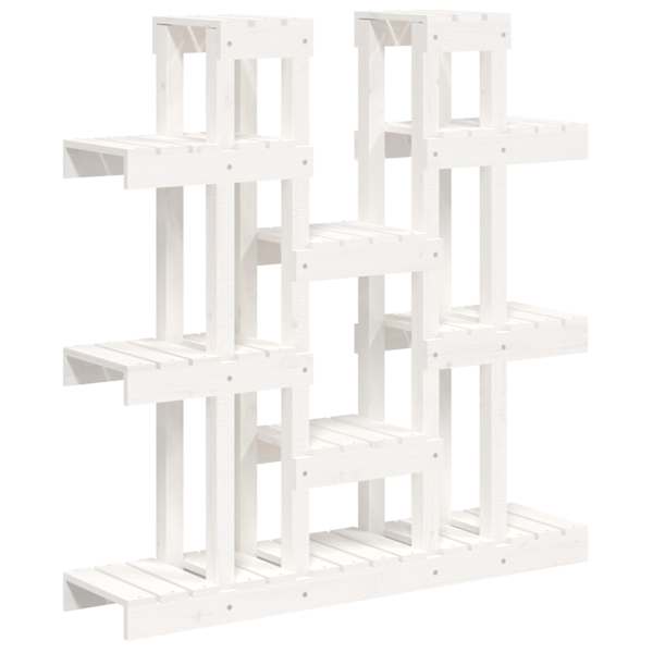 vidaXL taimealus, valge, 104,5 x 25 x 109,5 cm, m&auml;nnipuit