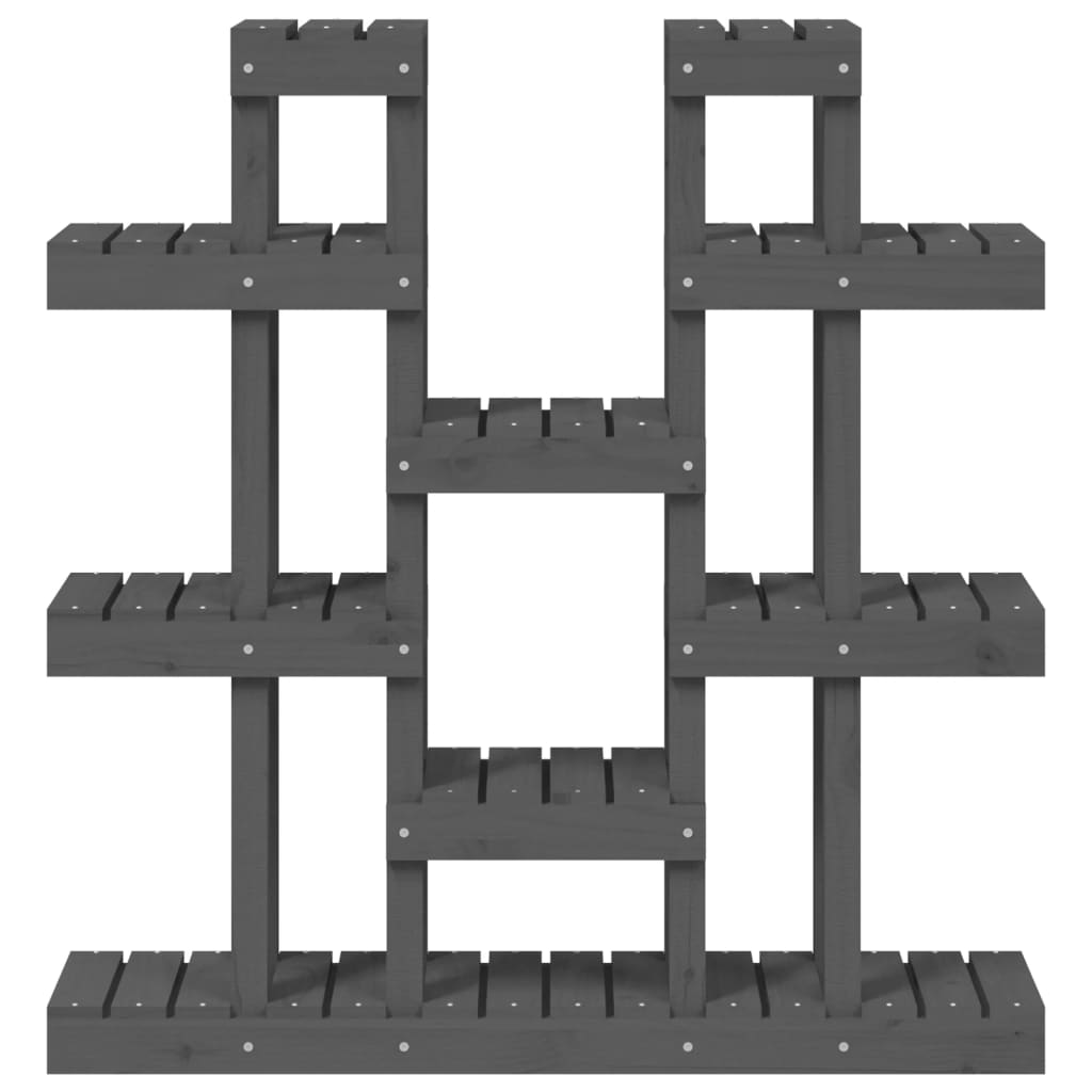 Soporte para Plantas Madera Maciza Pino Flores Multicolor Multitalle vidaXL - Imagen 17 de 60