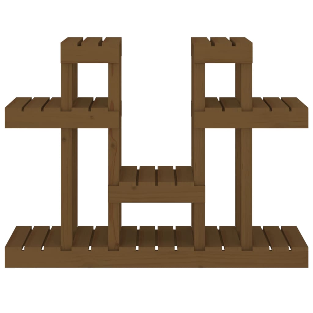 Soporte para Plantas Madera Maciza Pino Flores Multicolor Multitalle vidaXL - Imagen 29 de 60