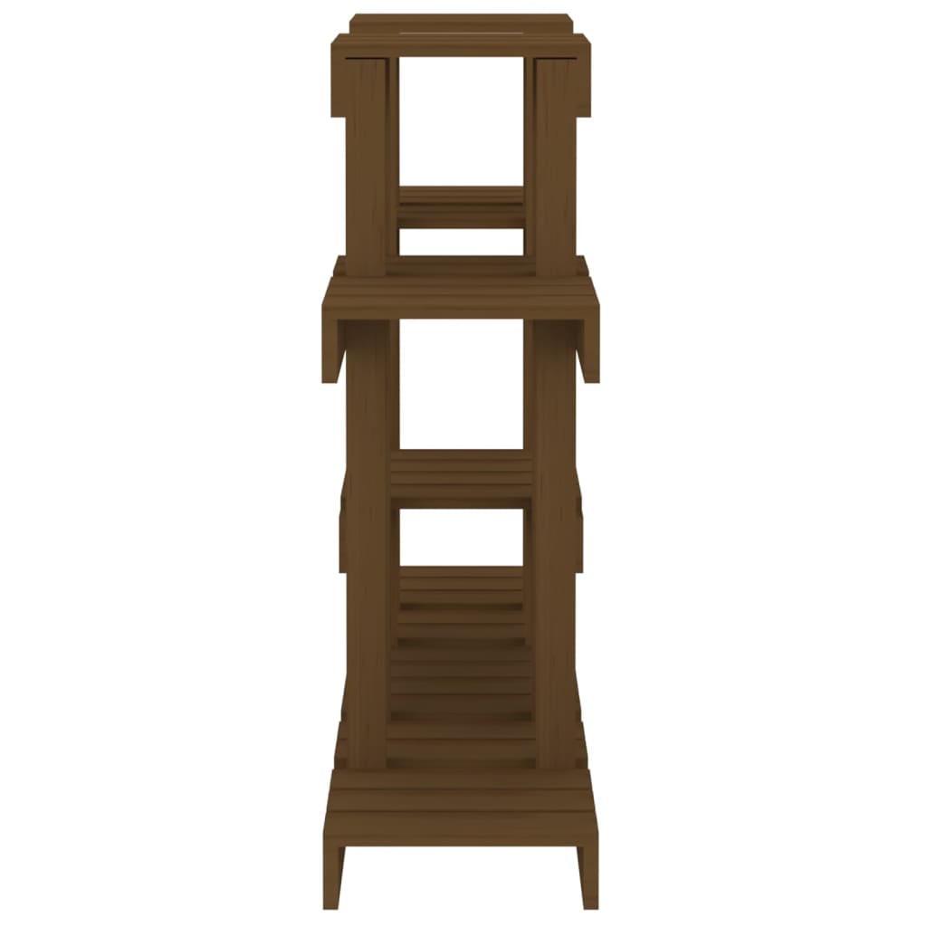 Soporte para Plantas Madera Maciza Pino Flores Multicolor Multitalle vidaXL - Imagen 30 de 60