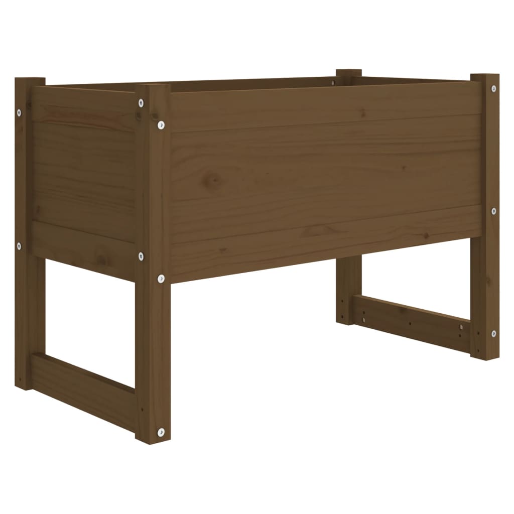 vidaXL Truhlík medově hnědý 78x40x52 cm masivní borové dřevo