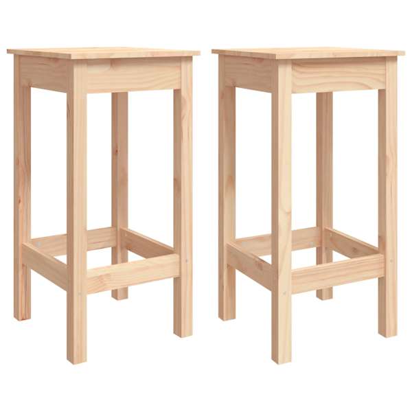 vidaXL baaritoolid 2 tk, 40 x 40 x 78 cm, m&auml;nnipuit