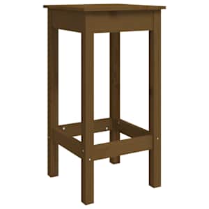 vidaXL Καρέκλες Μπαρ 2 τεμ. Καφέ Μελί 40x40x78 εκ. Μασίφ Ξύλο Πεύκου