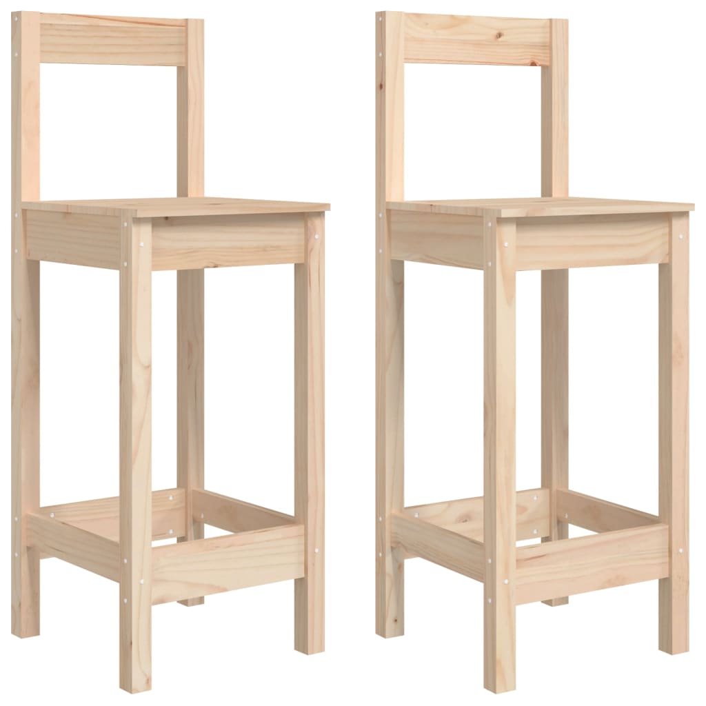 Barstühle 2 Stk. 40×41,5×112 cm Massivholz Kiefer