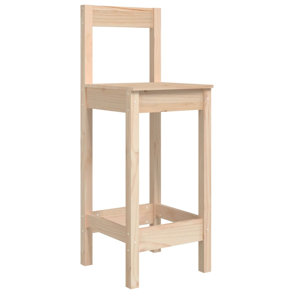vidaXL Scaune de bar, 2 buc., 40x41,5x112 cm, lemn masiv de pin