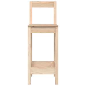 Barski stol 2 kosa 40x41,5x112 cm trdna borovina - slika 4