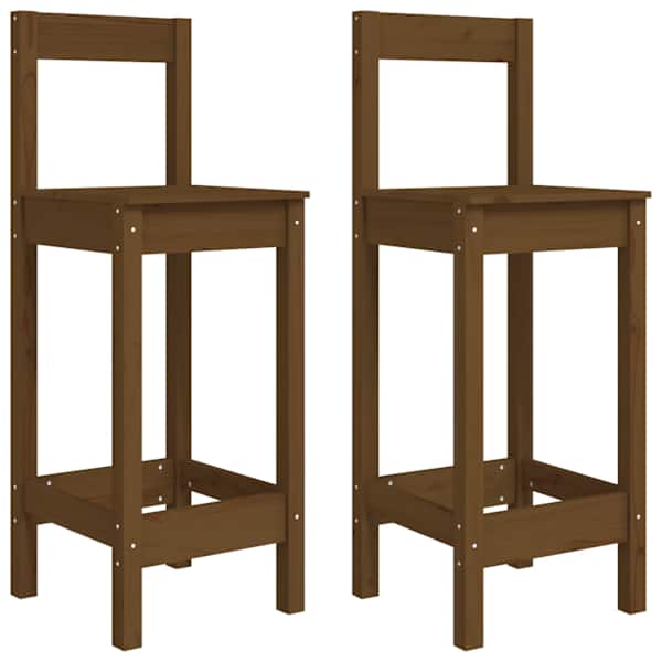 vidaXL baaritoolid 2 tk, meepruun, 40x41,5x112 cm, m&auml;nnipuit