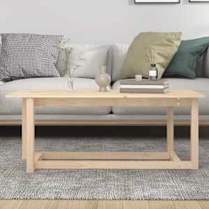 Konferenční stolek 110 x 55 x 45 cm masivní borové dřevo - obrázek 5