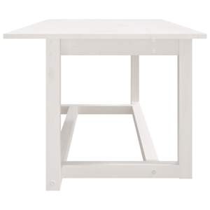 Konferenční stolek bílý 110 x 55 x 45 cm masivní borové dřevo - obrázek 4