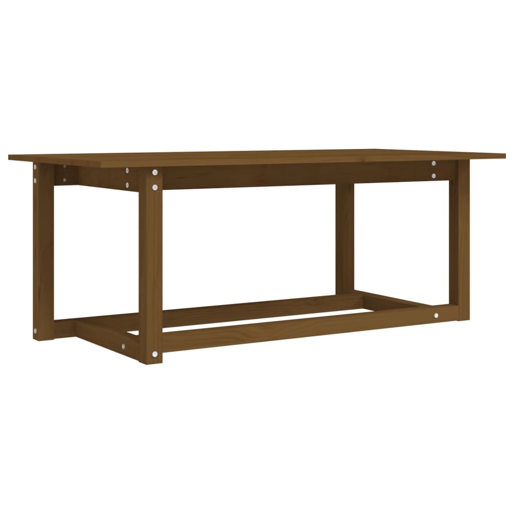 vidaXL Konferenční stolek medově hnědý 110x55x45 cm masivní borovice