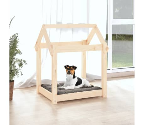 vidaXL Dog Bed 61x50x70 cm Solid Wood Pine