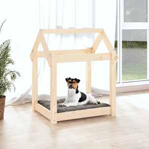 vidaXL Dog Bed 61x50x70 cm Solid Wood Pine